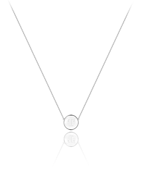 White Gold & Rock Crystal Letter \\\