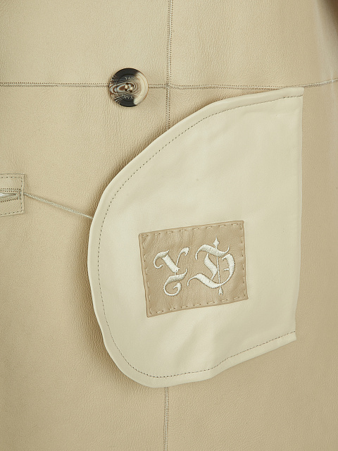 Beige Shearling Coat, 4