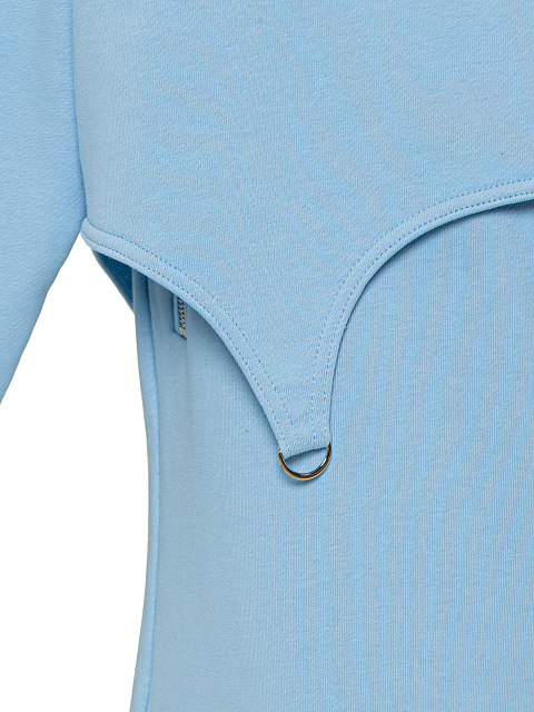 Light Blue Jersey Cargo Pants Suit, 5