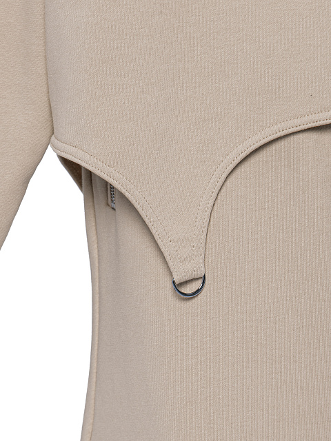 Taupe Jersey Cargo Pants Suit, 5