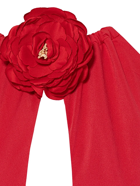 Red Open Back Maxi Dress, 3