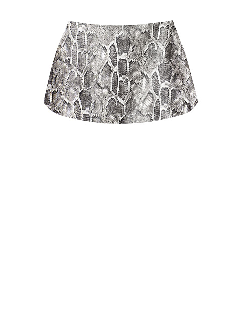 Grey Snakeskin Faux Leather Peplum Belt, 2