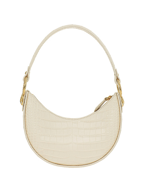 Half Moon Bag in Milky Crocodile Leather, 1