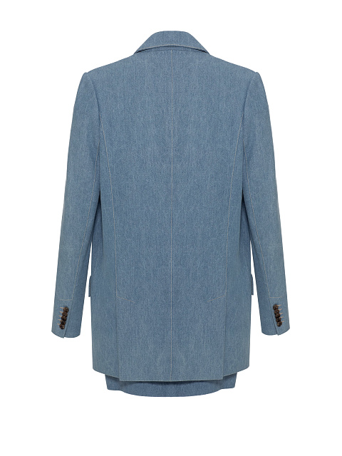 Blue denim two-piece suit, 2