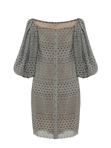 Dress in gray-green sewing, 1