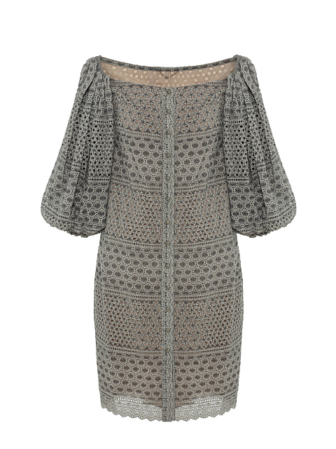 Dress in gray-green sewing, 1