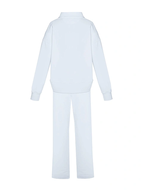 White YANA Embroidery Cotton Tracksuit, 3