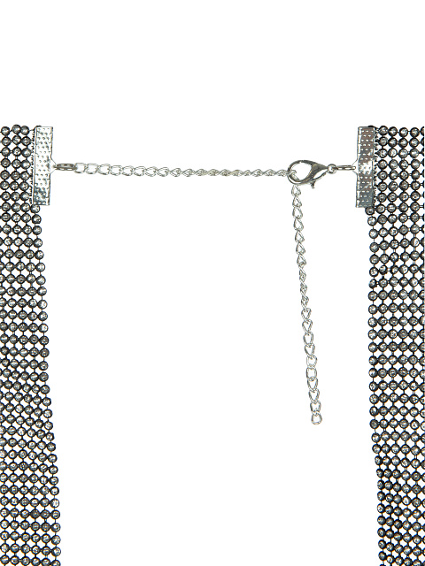 Black Rhinestones Crop Top, 3