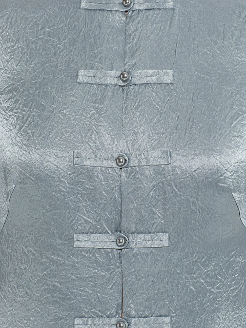 Blue-Gray Silk Kimono Dress, 4