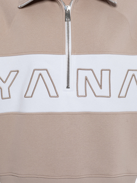 Beige & White Embroidered Tracksuit, 6