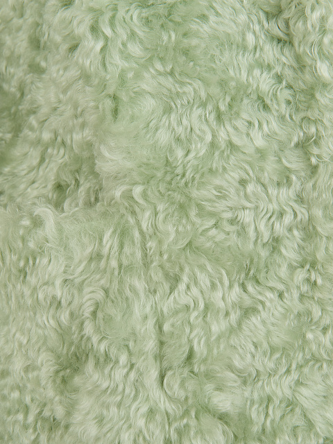 Mint Green Faux Fur Coat, 4