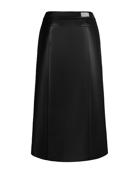Black Leather Wrap Midi Skirt , 3 Black Leather Wrap Midi Skirt , 3