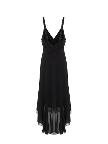 Black Chiffon and Lace Sundress, 2