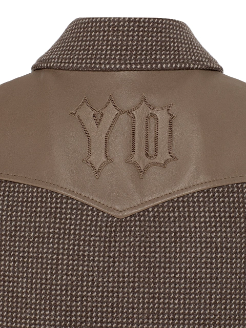 Brown Wool & Astrakhan Fur Lining Jacket, 4