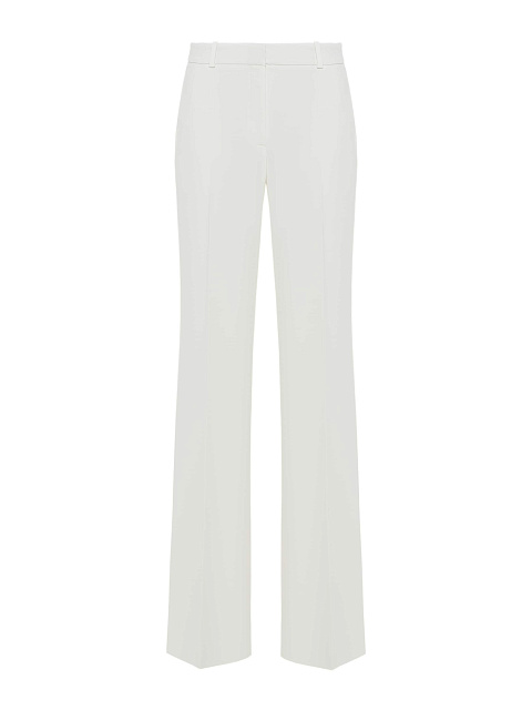 White three-piece suit with embroidery and mink cuffs, 5