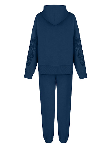 Blue Dragon Embroidered Jersey Suit, 2