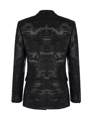 Black Camouflage Leather Jacket, 2