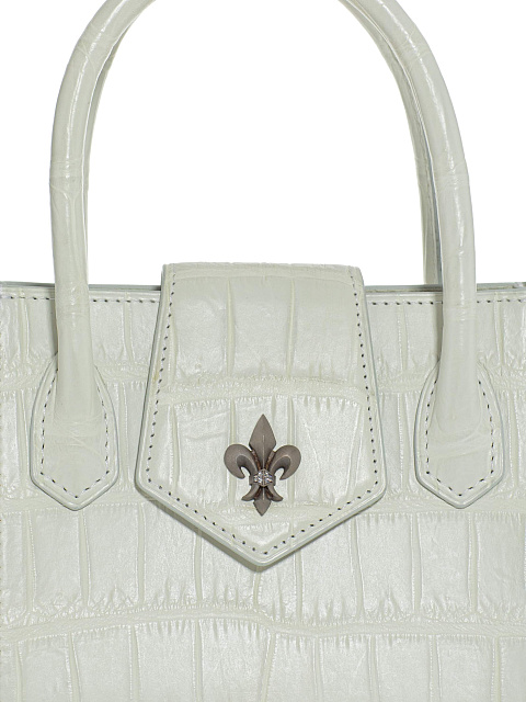 White crocodile leather bag, 5