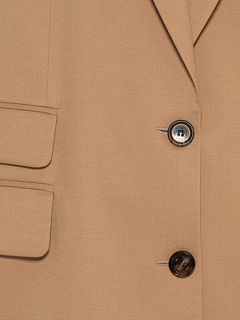 Beige Long Blazer Suit, 5