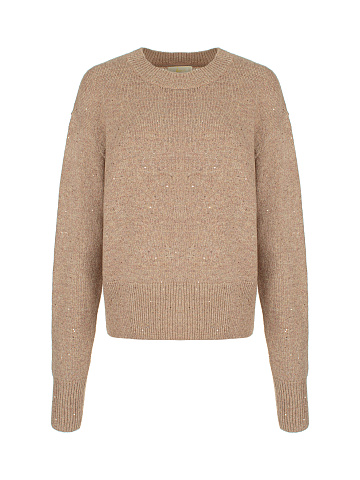 Rose Beige Lurex & Sequins Jumper, 1