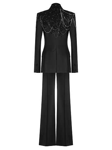 Black Silk Rhinestone Suit, 2