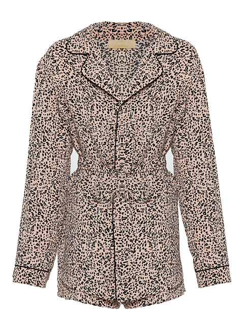 Pink Leopard Pajama Set, 2