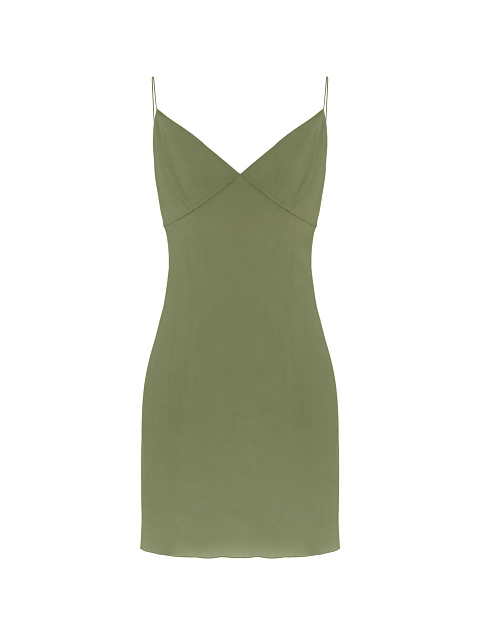 Green Chiffon Midi Dress, 3