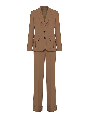 Brown Wool Pant Suit, 1