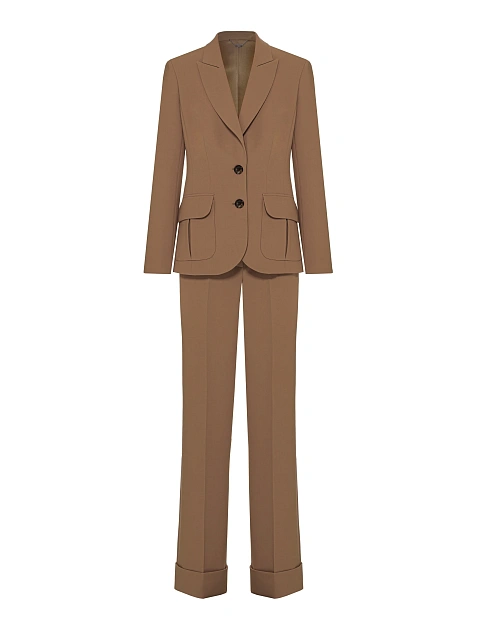 Brown Wool Pant Suit, 1