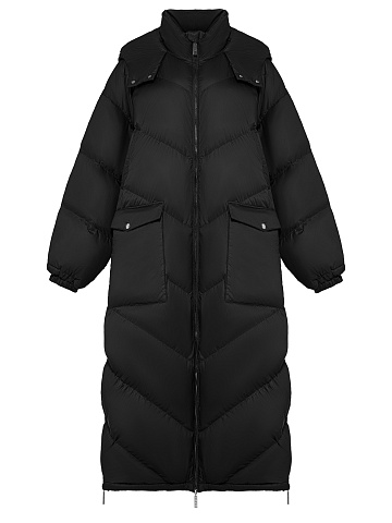 Black Maxi Puffer Jacket, 1