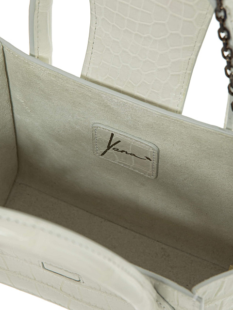 White crocodile leather bag, 6