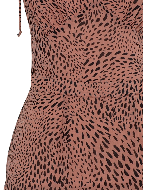 Brown sundress with leopard print, 3