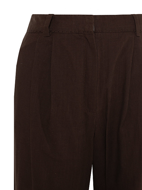 Brown cotton suit with embroidery on the back, 5