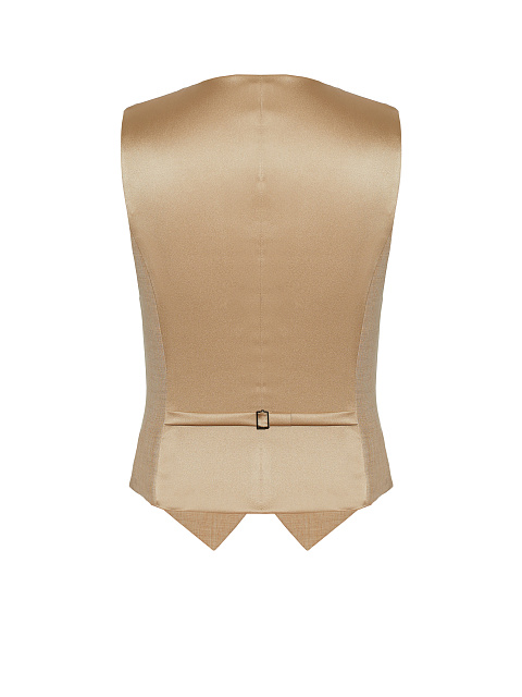 Beige Cotton & Silk Vest, 2 Beige Cotton & Silk Vest, 2