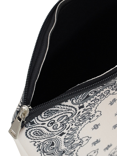 Black Bandana Print Neoprene Beauty Bag, 4