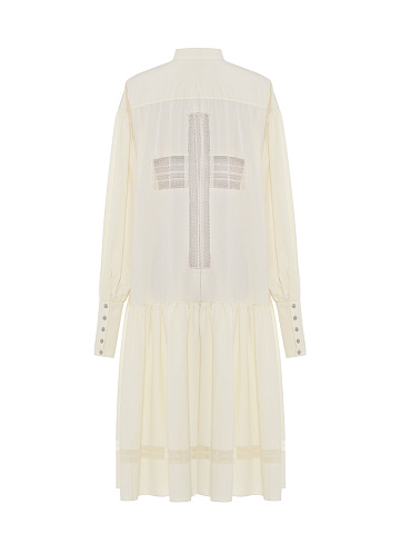 Ivory cotton shirt dress, 2