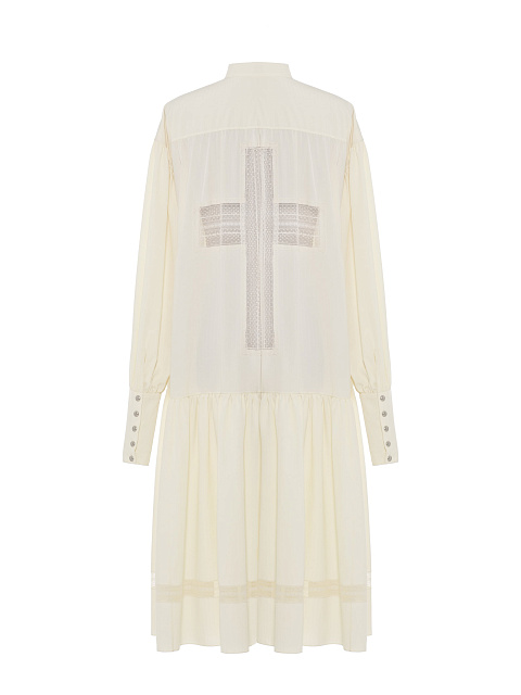 Ivory cotton shirt dress, 2